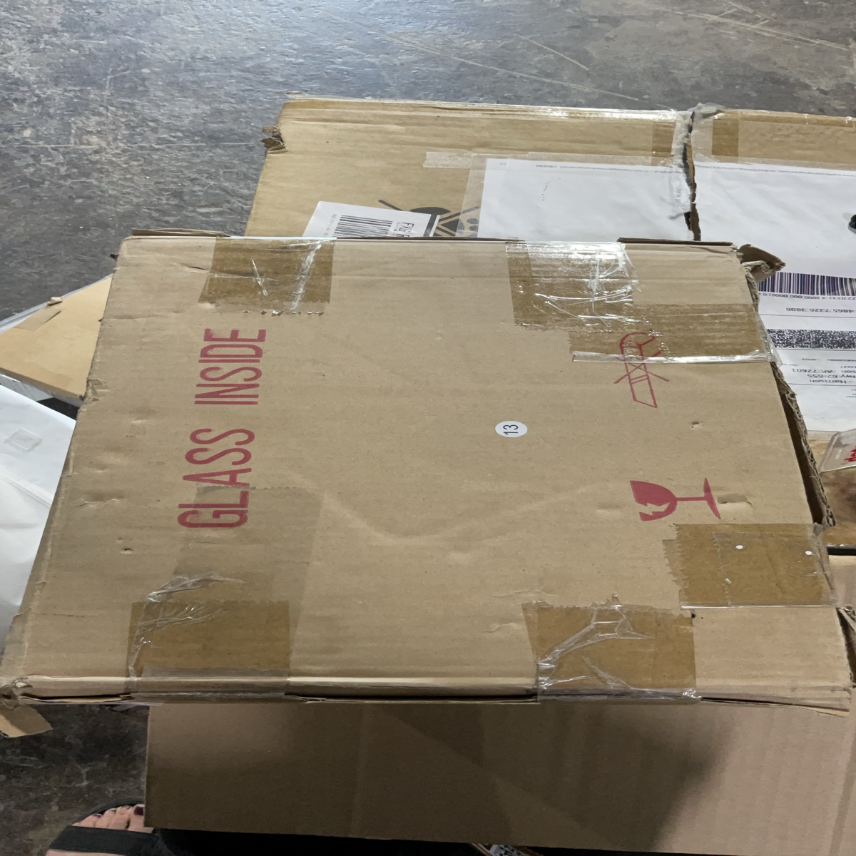 Replacement Tempered Glass Measuring 13.5 x 11 Inches