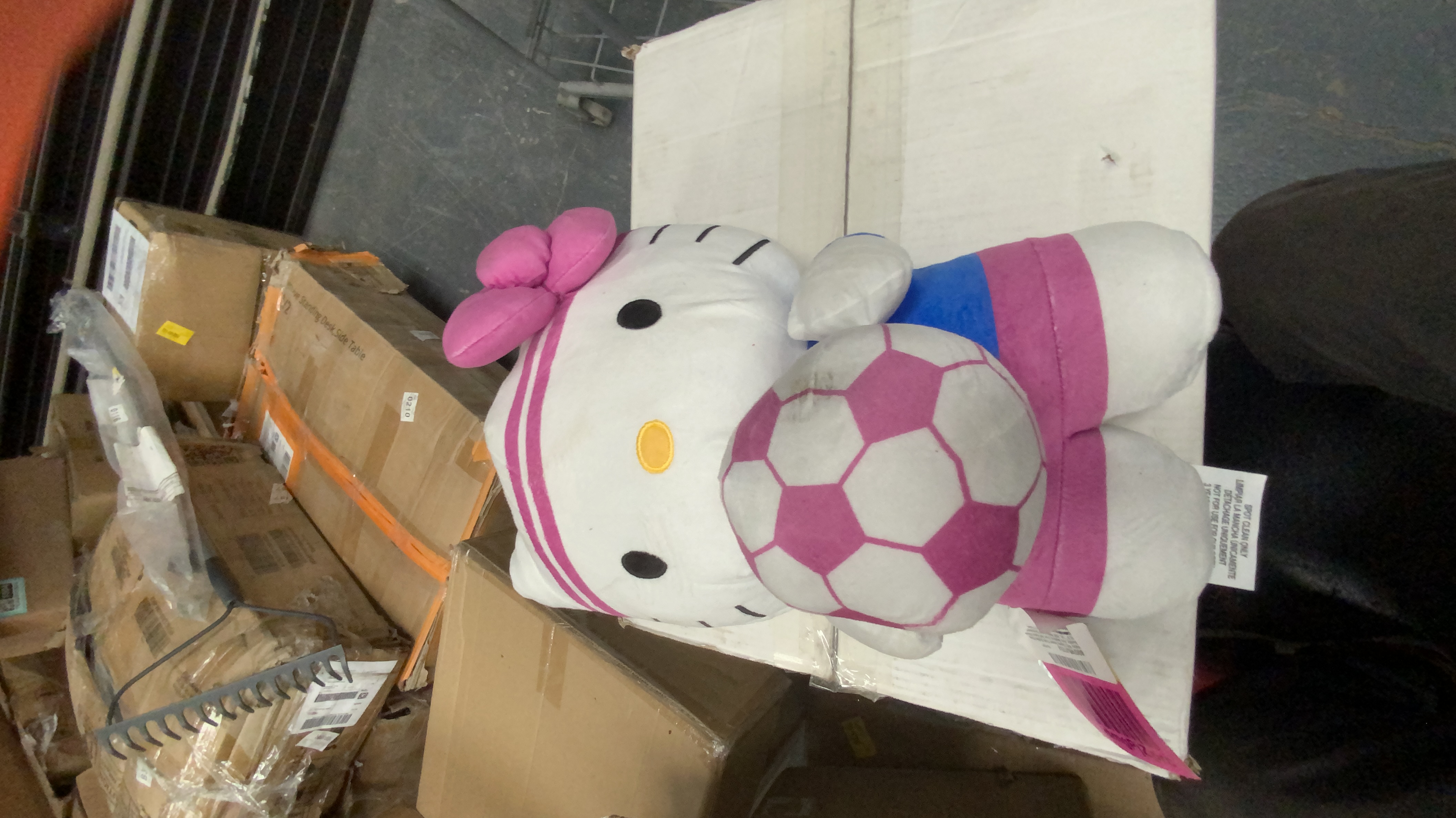 Hello Kitty Plush Toy with Soccer Ball