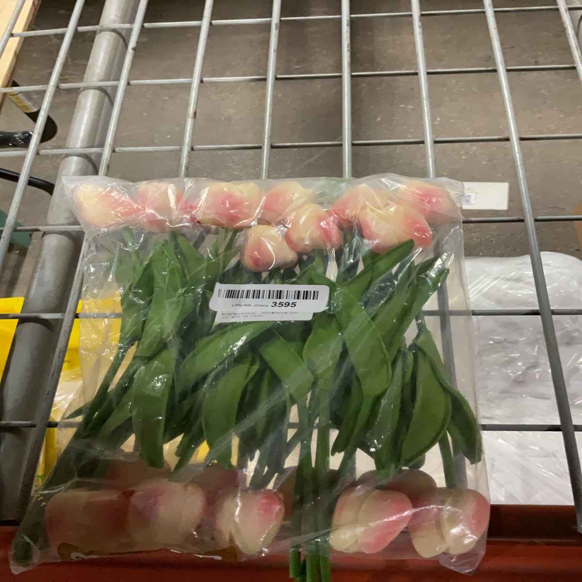 Artificial Pink and Cream Tulip Bouquet