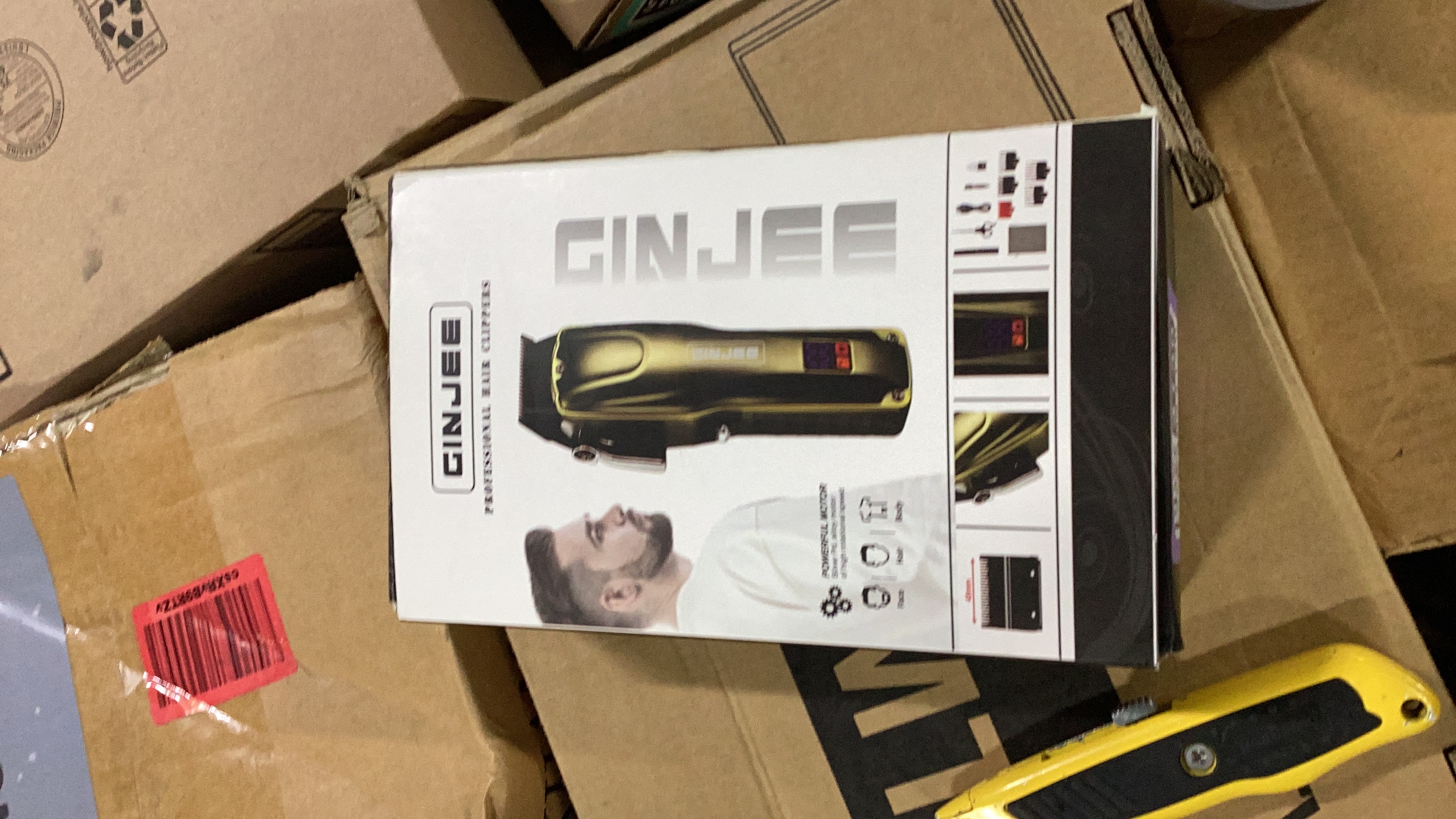 GINJEE Professional Hair Clippers, Gold Alloy Motor