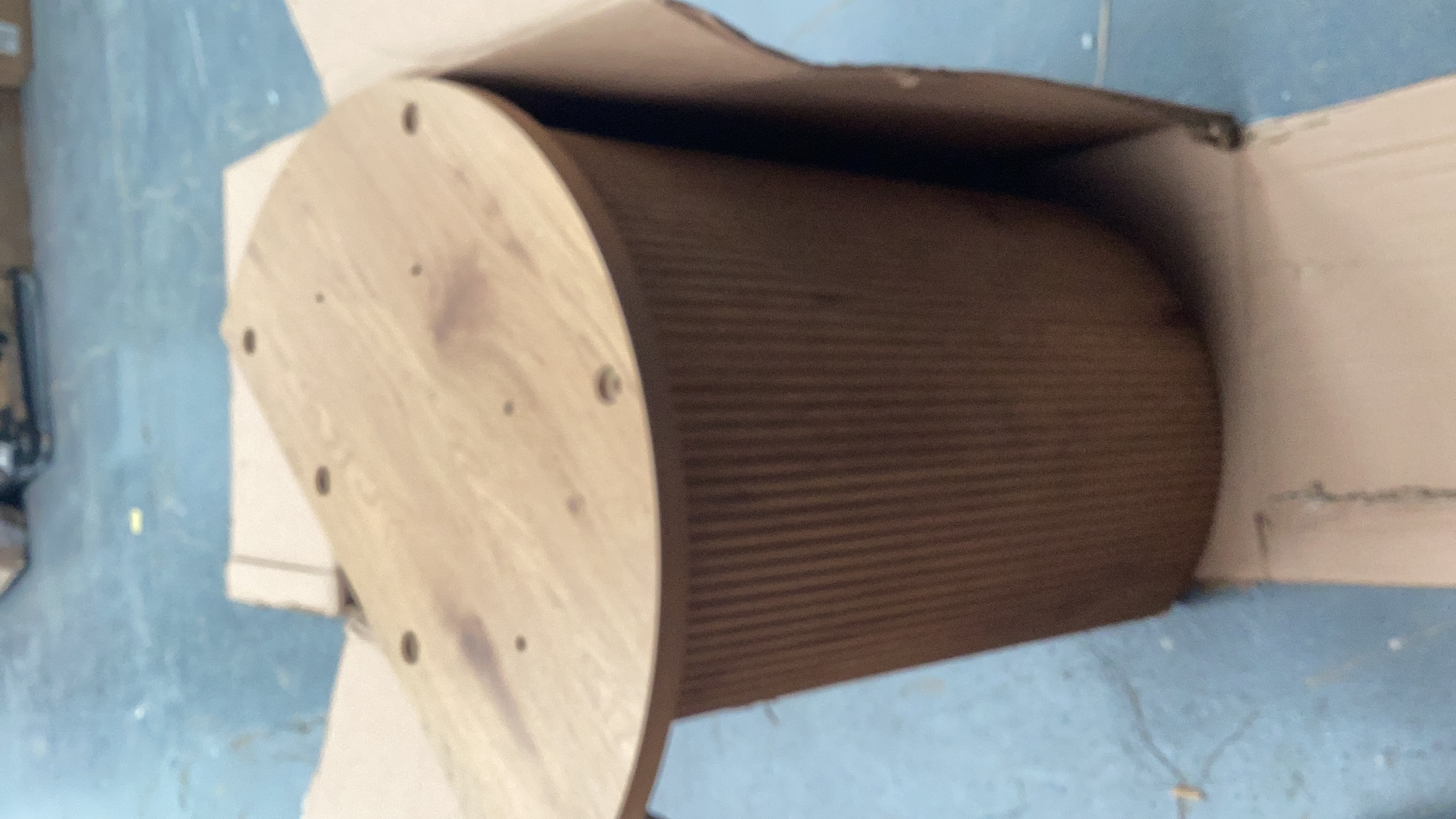 Fluted Half-Moon Console Table Pedestal