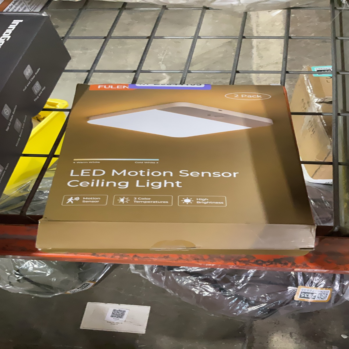 FULEN LED Motion Sensor Ceiling Light, 2 Pack