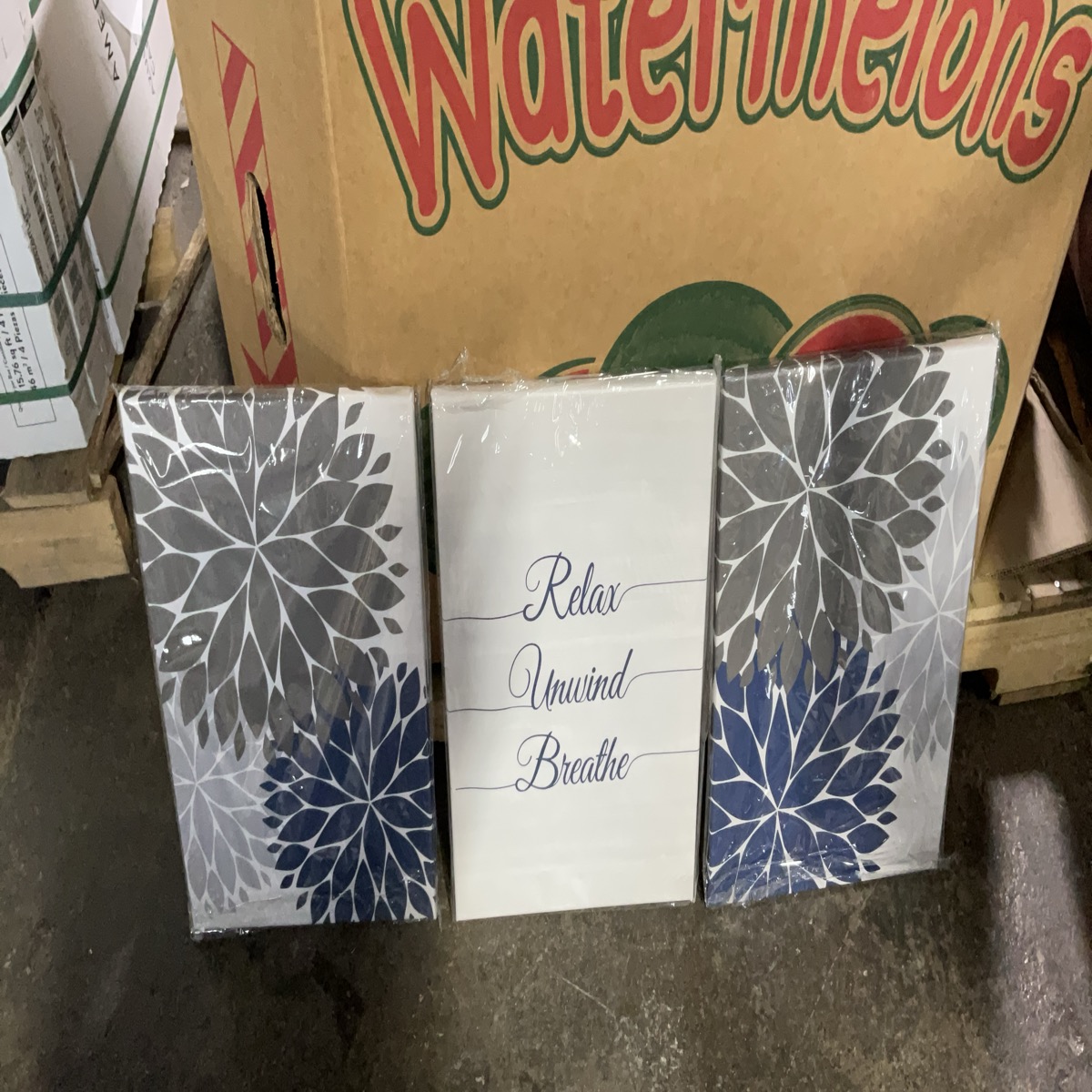 Three Pack Wall Art Comes With Hanging Tools