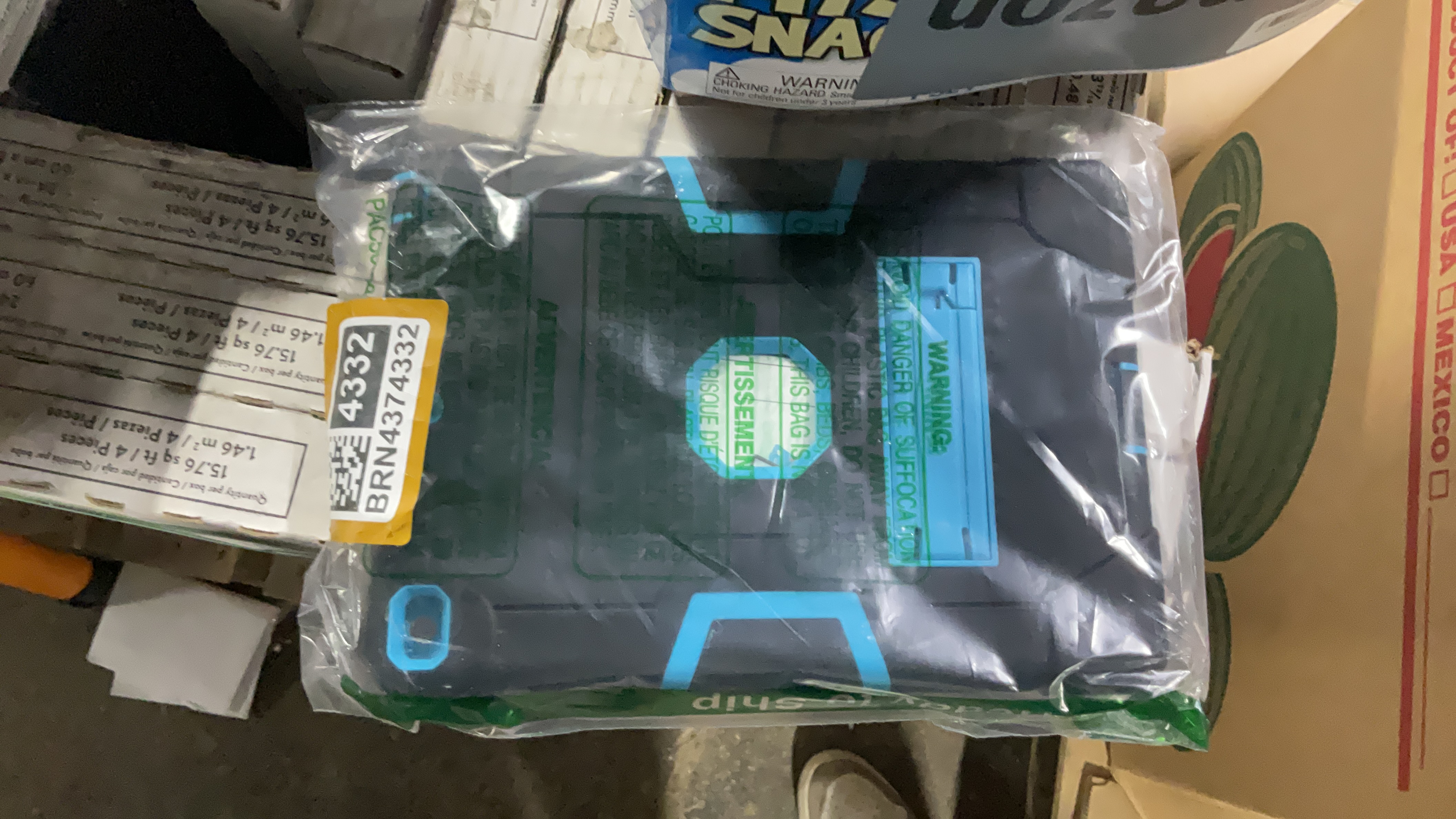 Universal Shockproof Tablet Case with Handle - Blue/Black