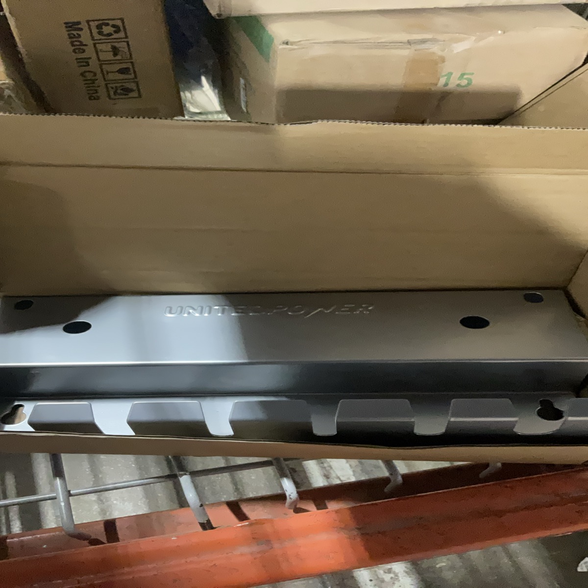 UnitedPower Metal Wall Mount Power Tool Organizer and Battery Storage Rack
