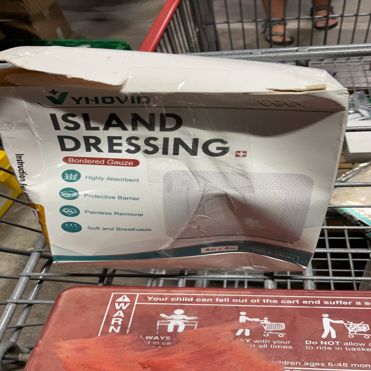 Yhovid Island Dressing Bordered Gauze 4in x 4in
