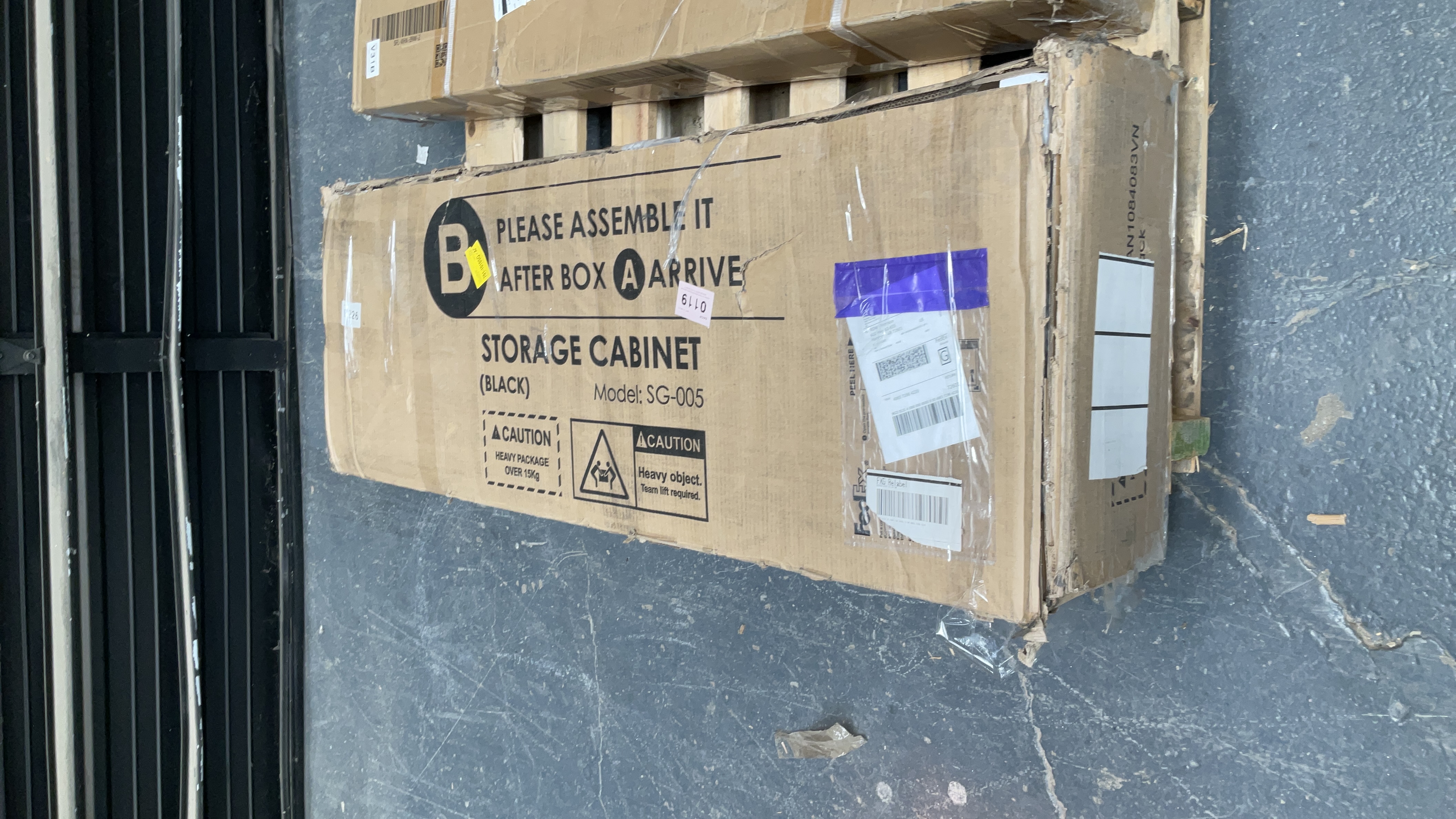 Storage Cabinet (Black), Model SG-005
