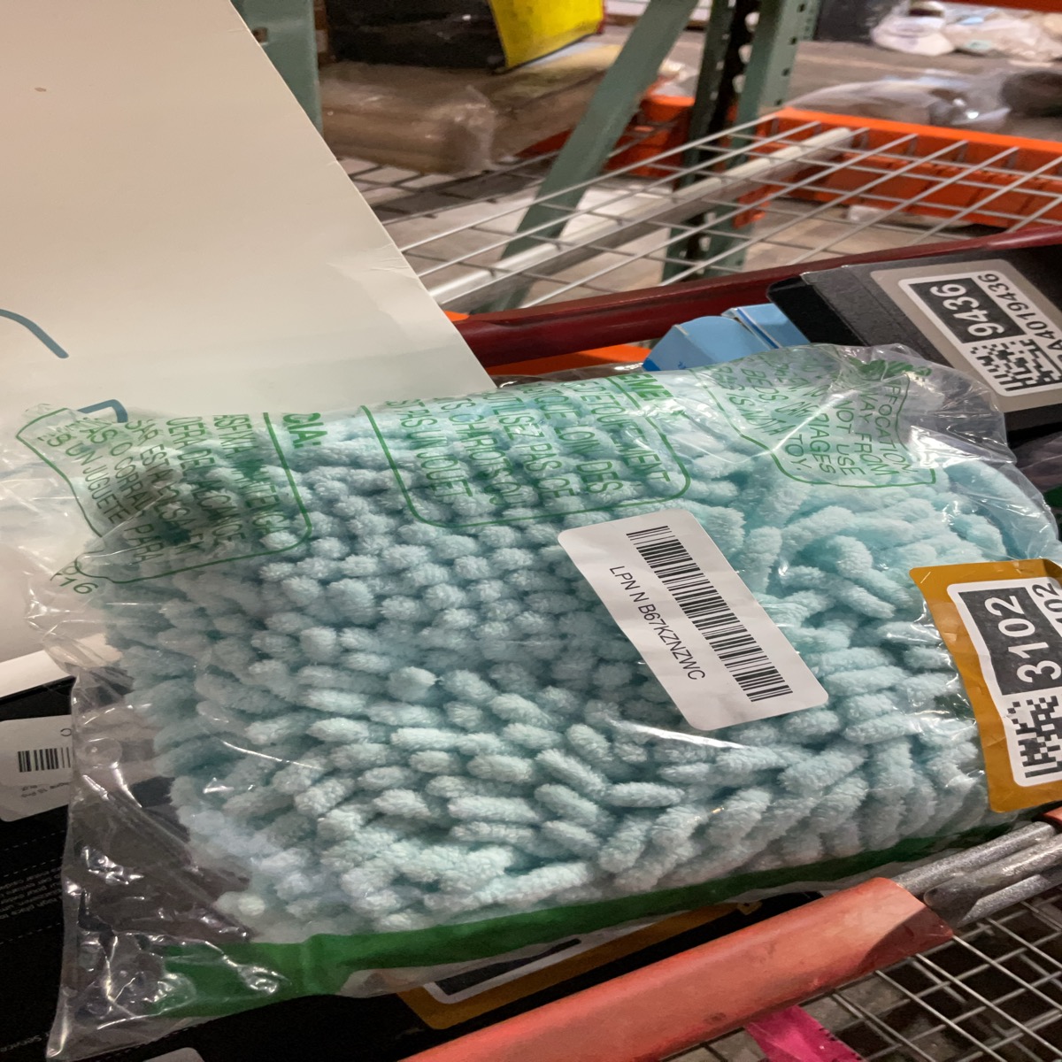 Chenille Microfiber Dusting Mop Replacement Head Refill - Light Blue
