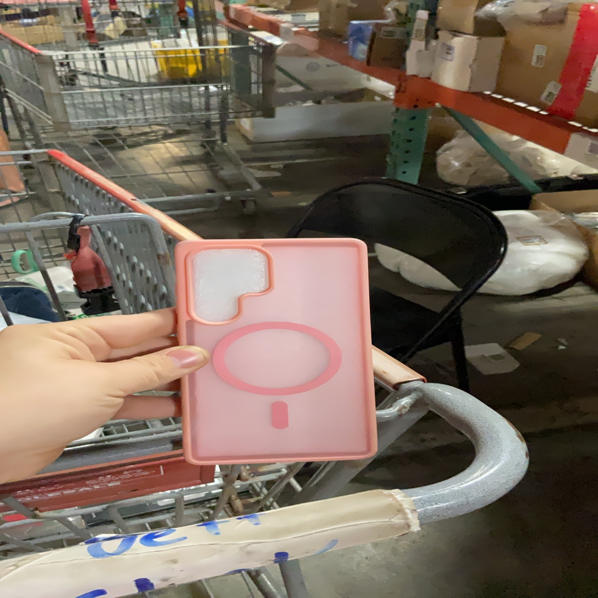 Pink Smartphone Case with Ring Stand