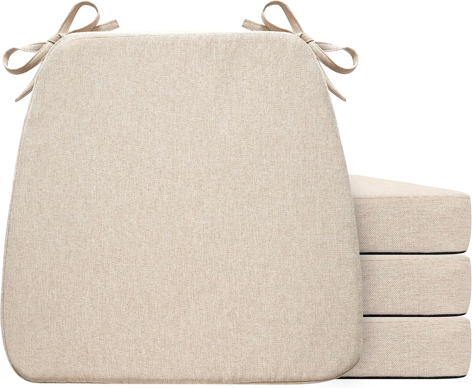Set of Tan Outdoor Chair Cushions