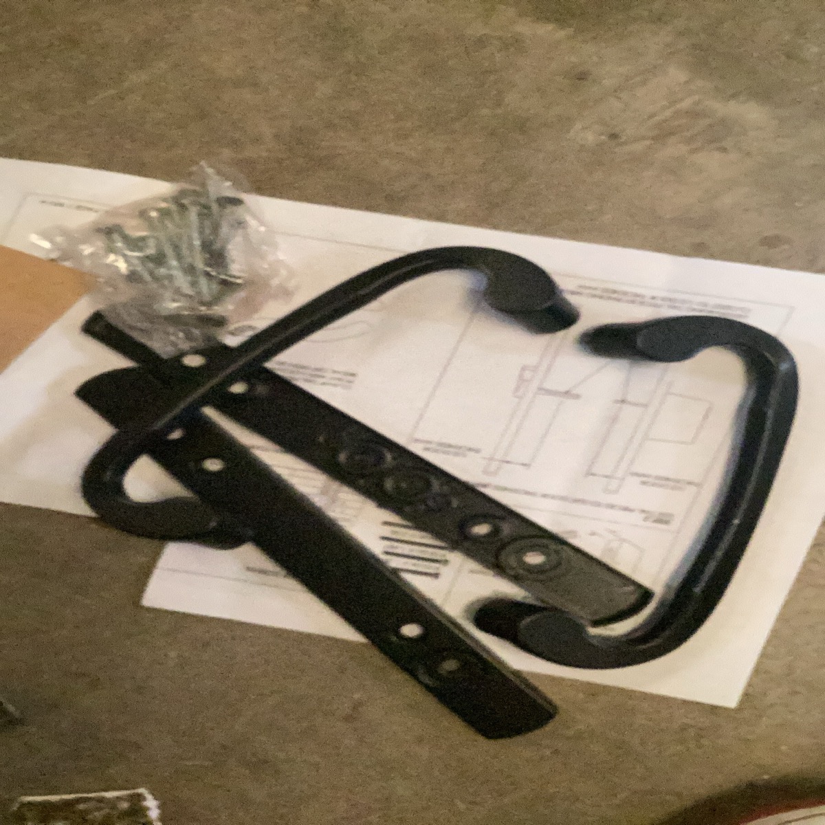Black Gate Latch and Handle Set