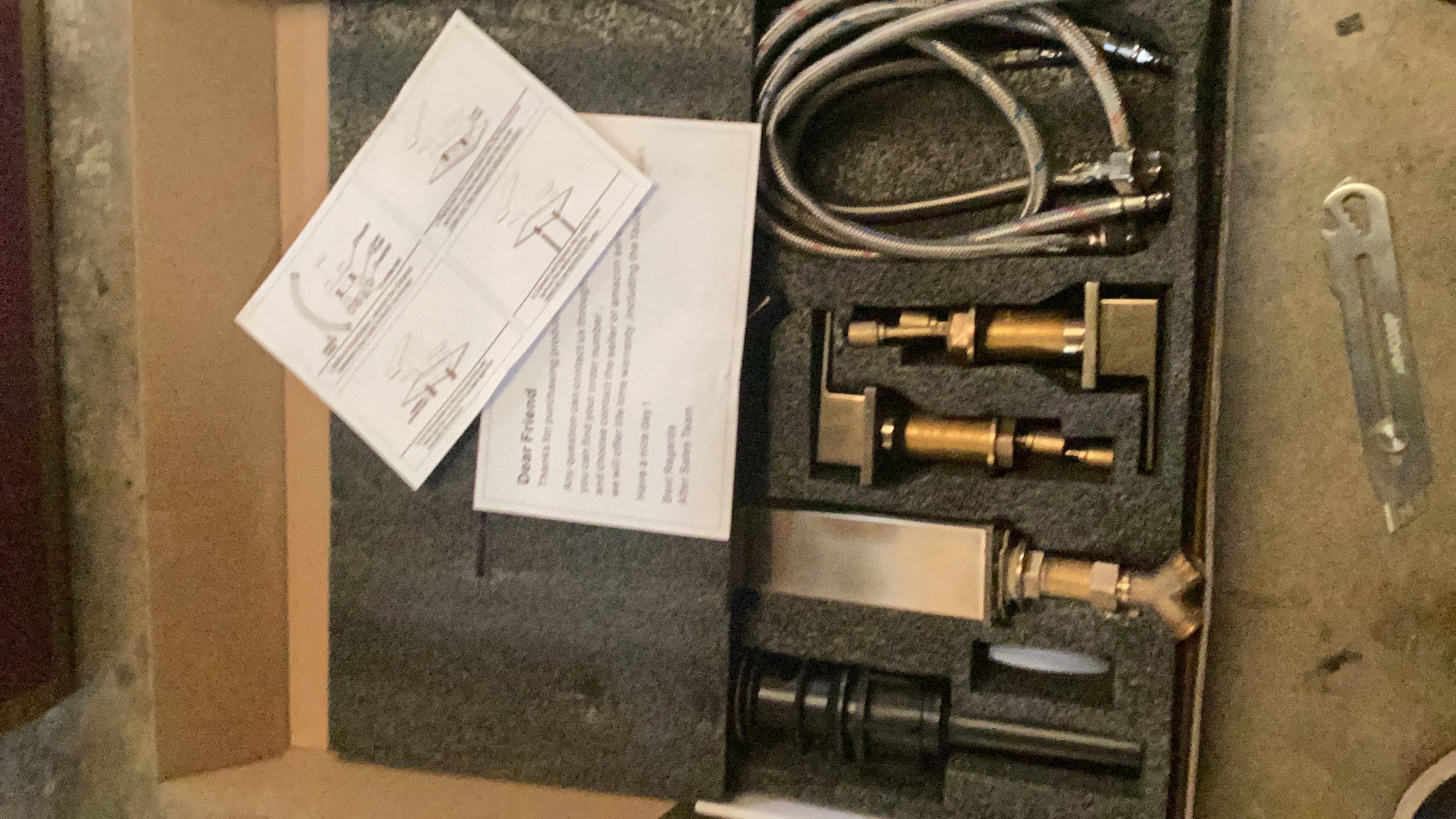 Widespread Bathroom Faucet with Waterfall Spout, Brushed Nickel