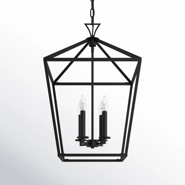 Hastings 3-Light Lantern Geometric Chandelier