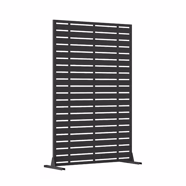 Metal Privacy Screen - Freestanding Outdoor Privacy Screen for Patio Balcony