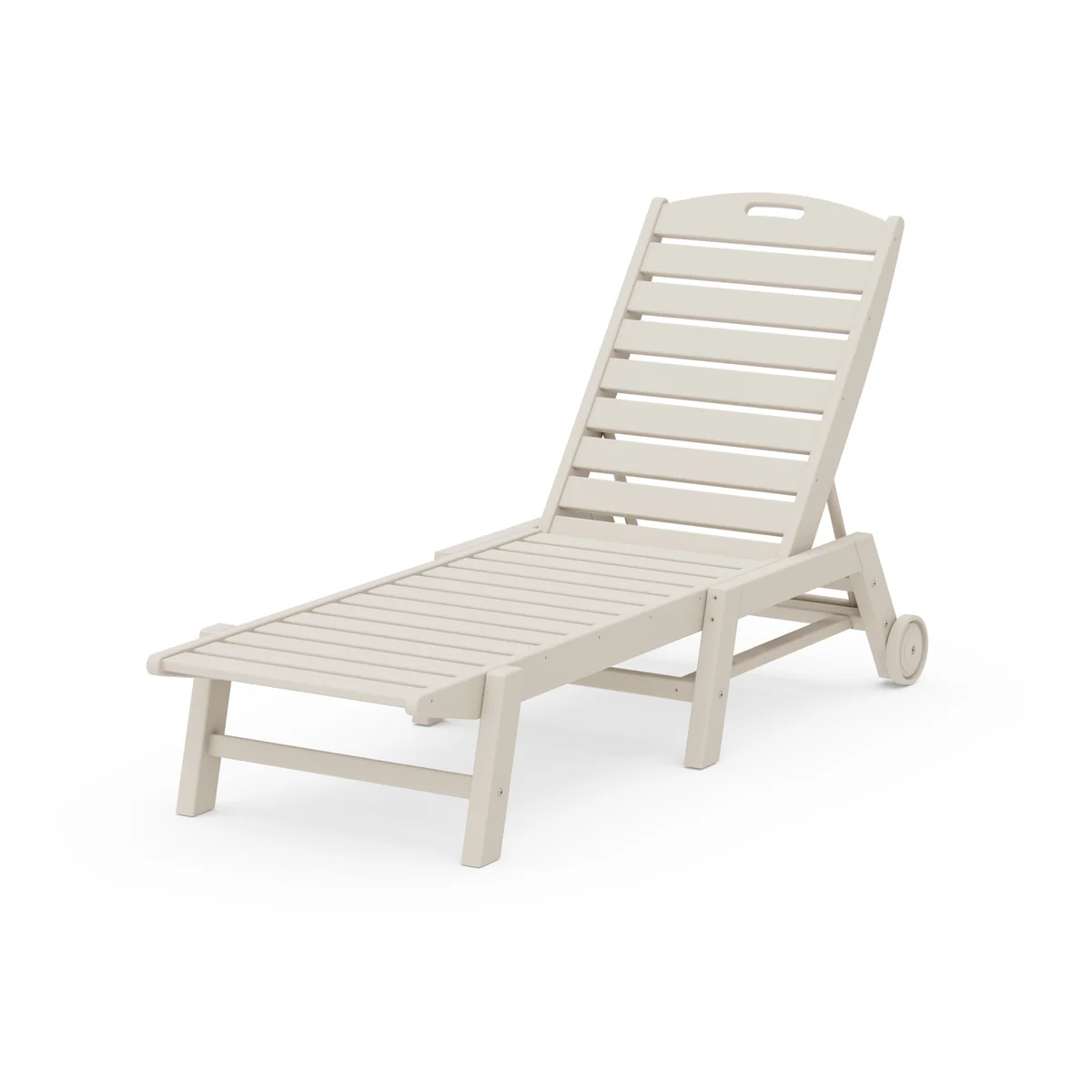 Lakeside POLYWOOD Nautical Chaise with Wheels
