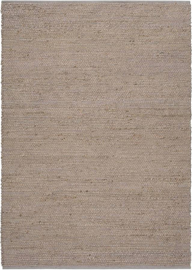 Hand-Loomed 60% Jute/40% Cotton Area Rug, Grey, 6' x 9'