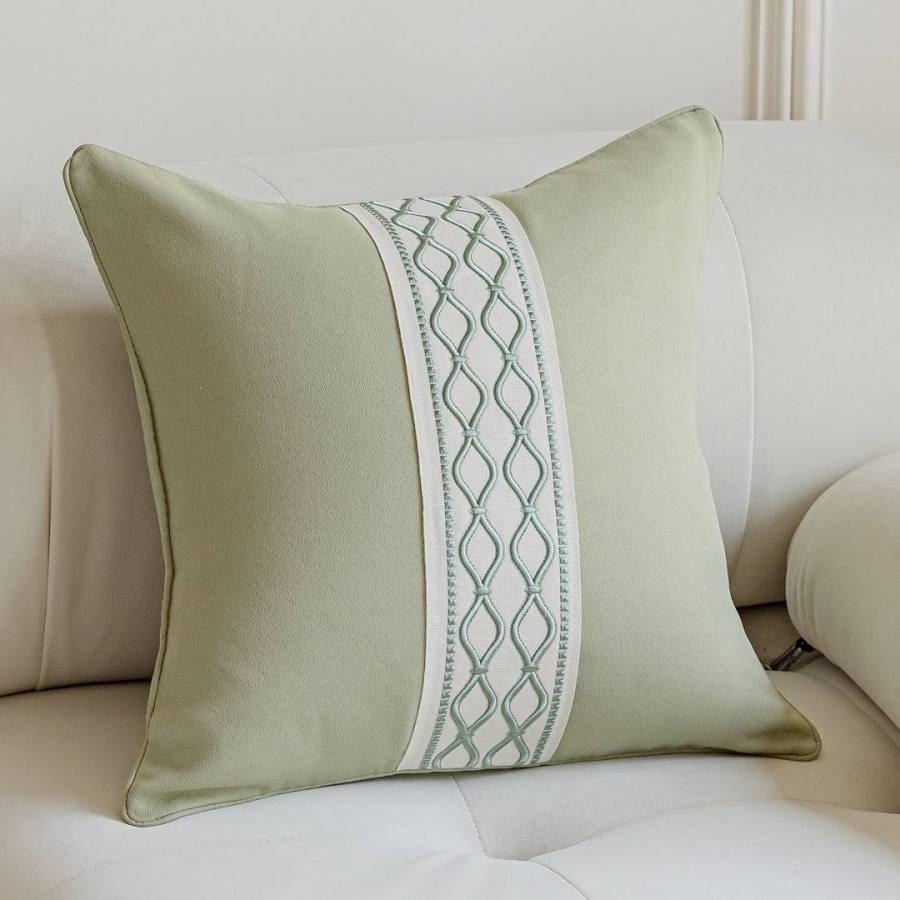 Jayde Square Throw Pillow - Sage Green