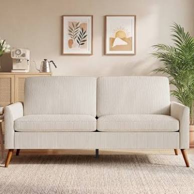 (Incomplete )Joyure Beige Loveseat / Sofa