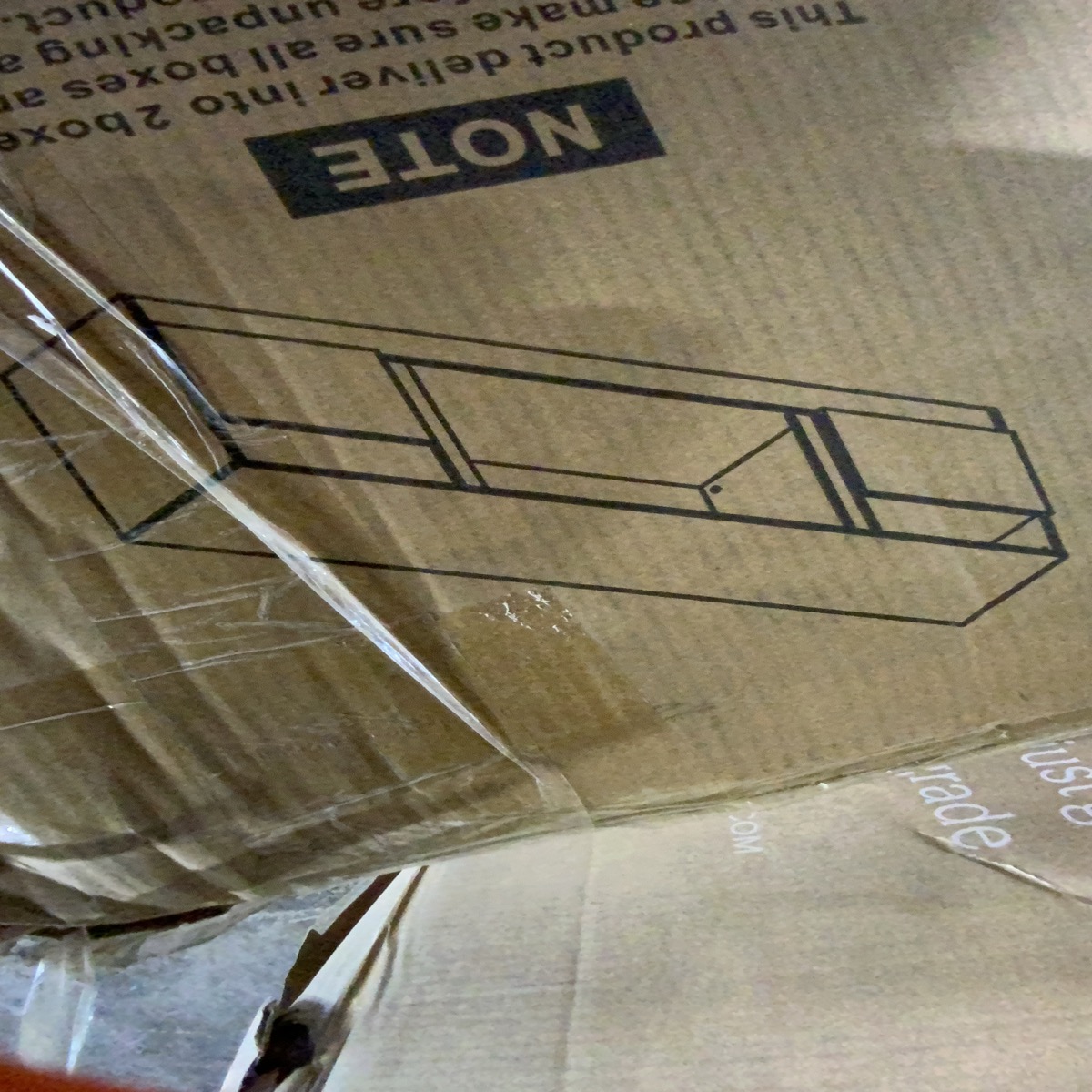 (box 1/2)Minimalist Long Storage Furniture With Internal Storage