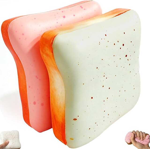 Bread Butter Squishy Toy (Pink and White)