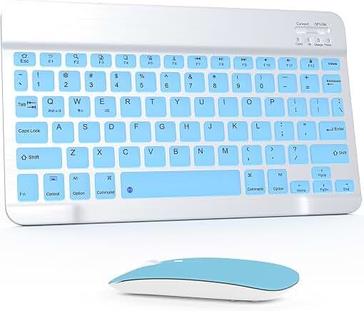 Bluetooth Mouse & Keyboard Kit (Blue)