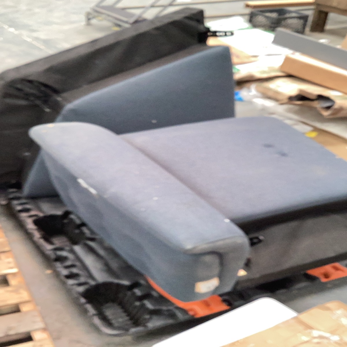 Incomplete Navy Blue Couch
