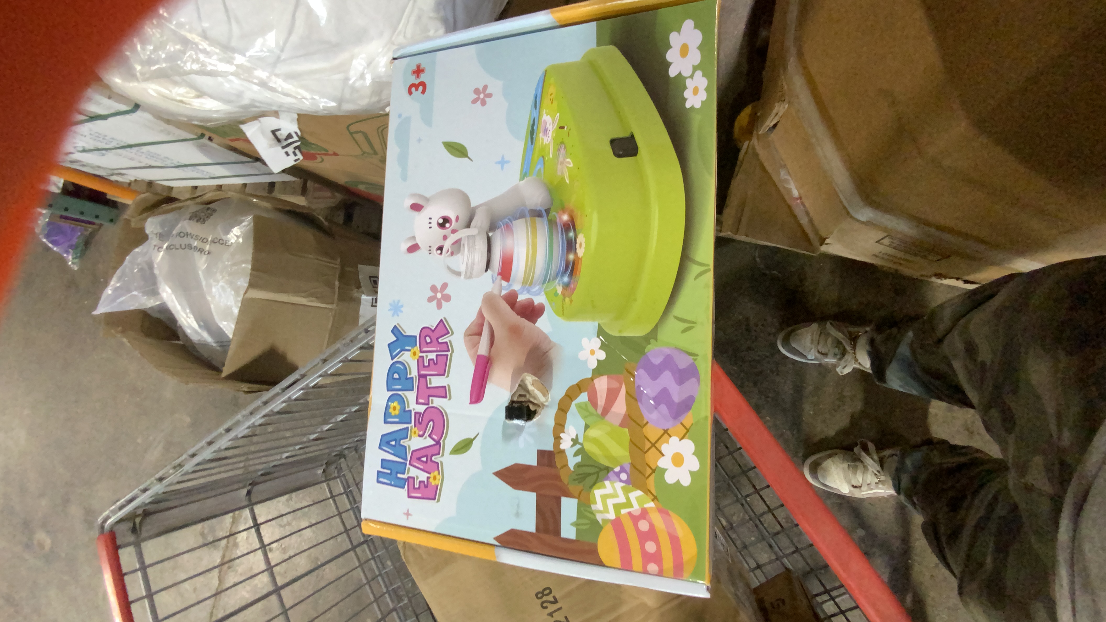 Easter Egg Decorating Spinner Toy Kit with Rabbit Figure