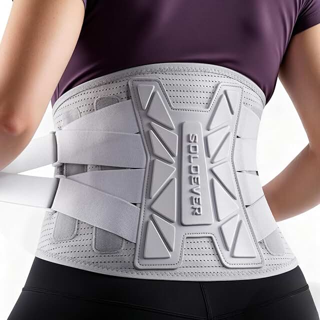 SOLOEVER Medical-Grade Back Brace for Lower Back Pain Relief