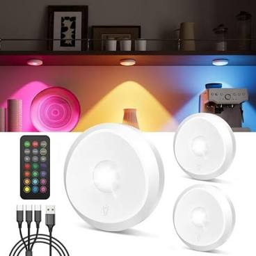 Tedmos LED Puck Lights with Remote Control
