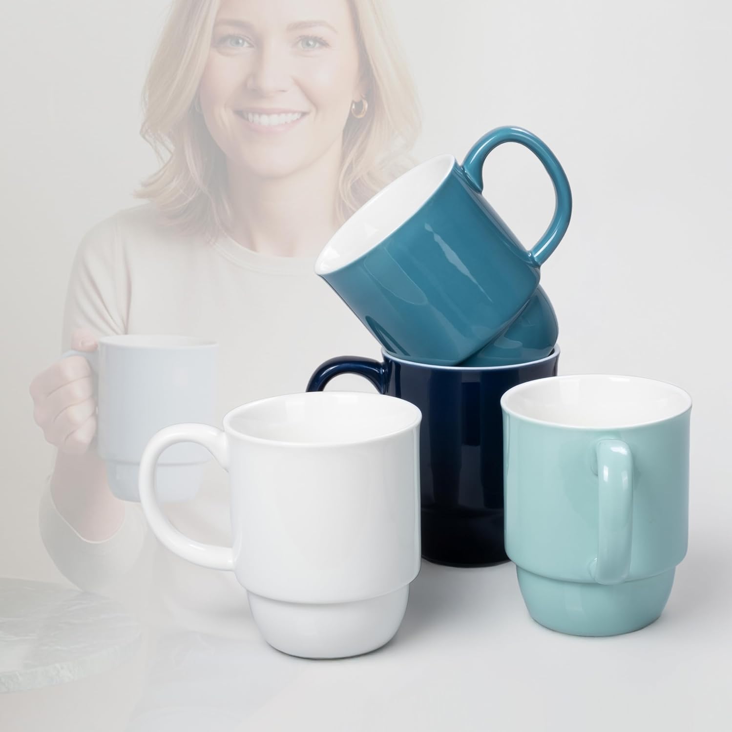 Hartorfic Home Mug Set - 20 oz, Set of Four