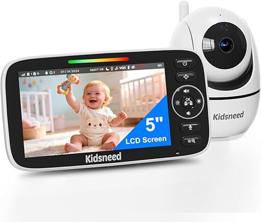 Kidsneed 5" 720P Pan & Tilt Baby Monitor