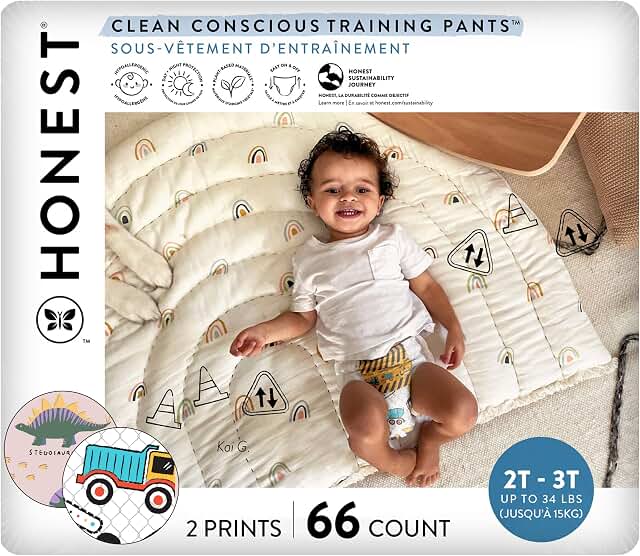 The Honest Company Clean Conscious Disposable Diapers, Size 2T-3T