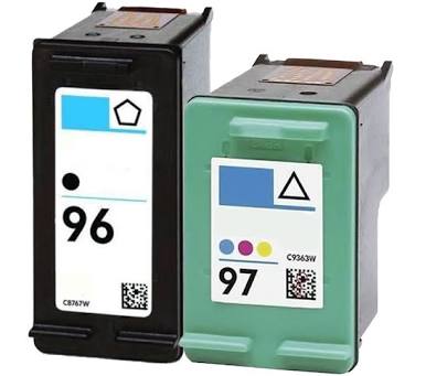 96XL 97XL Compatible Inkjet Cartridge 2xBlack