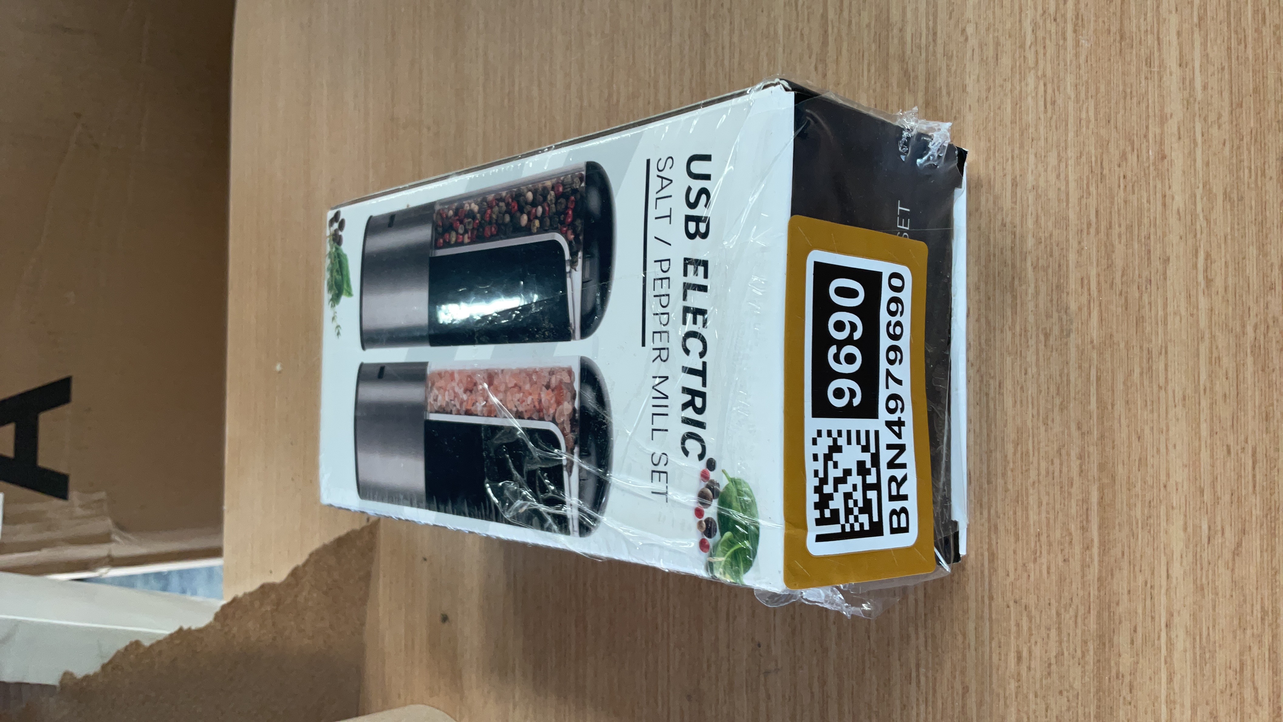 USB Electric Salt & Pepper Mill Set