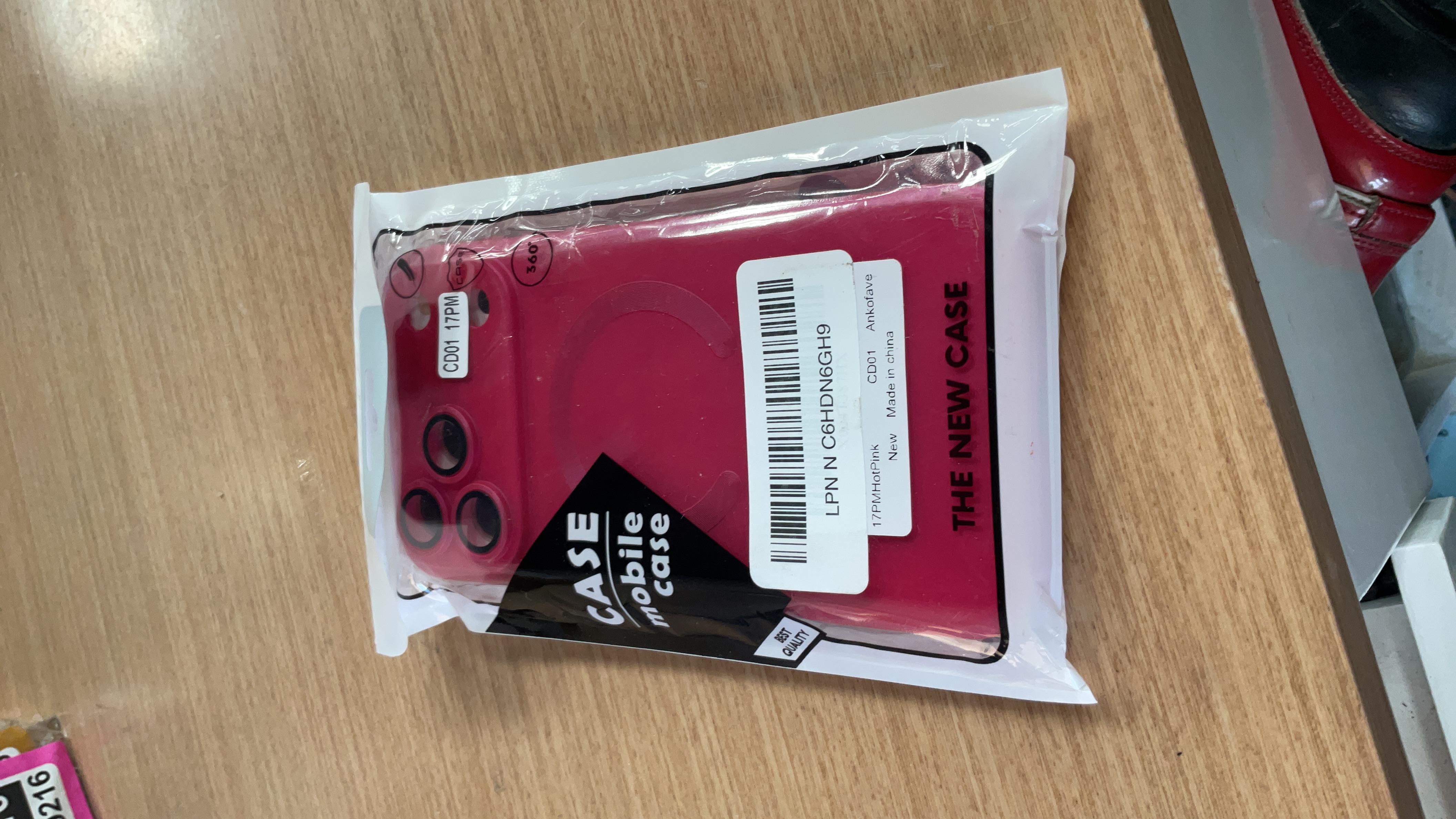 Ankofave Hot Pink 360° Magnetic Mobile Phone Case