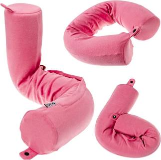 Dot&Dot Twist Memory Foam Travel Pillow (Blush)