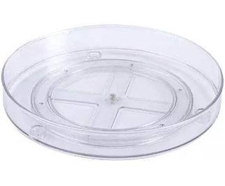 Clear Acrylic Rotating Lazy Susan Turntable Organizer
