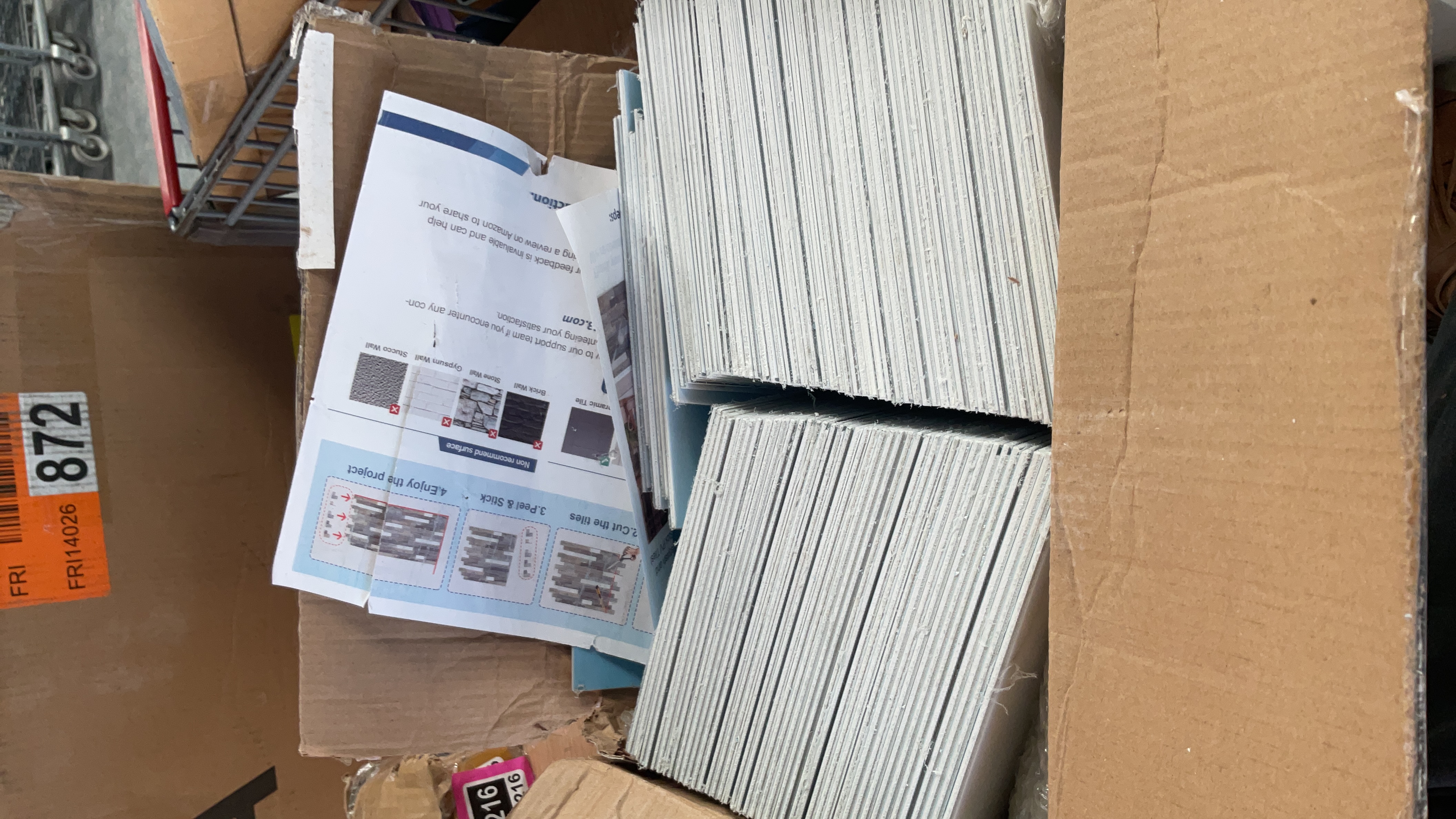 Peel and Stick Wall Tile Sheets
