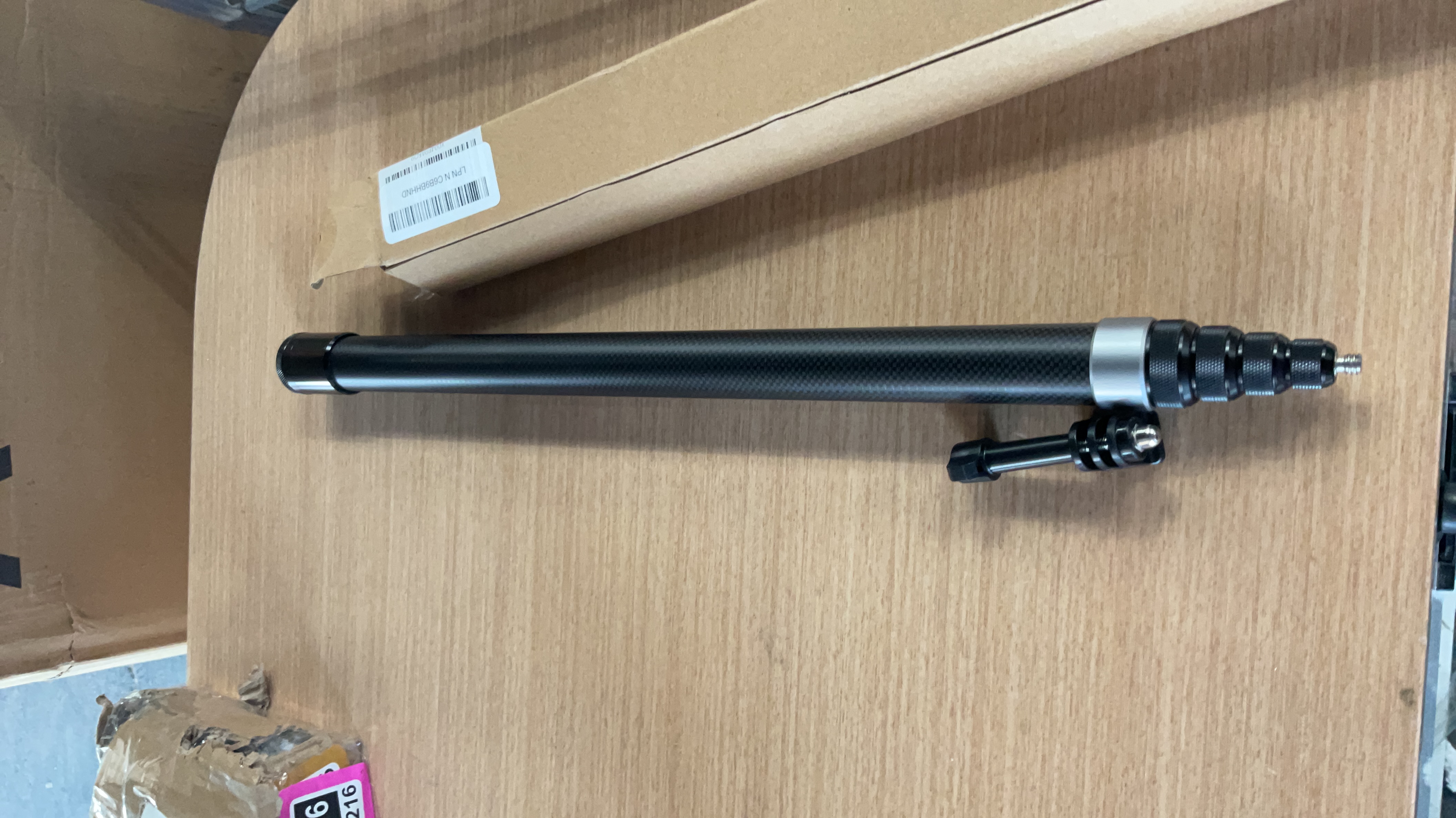 Collapsible Carbon Fiber Selfie Stick Monopod for Action Cameras