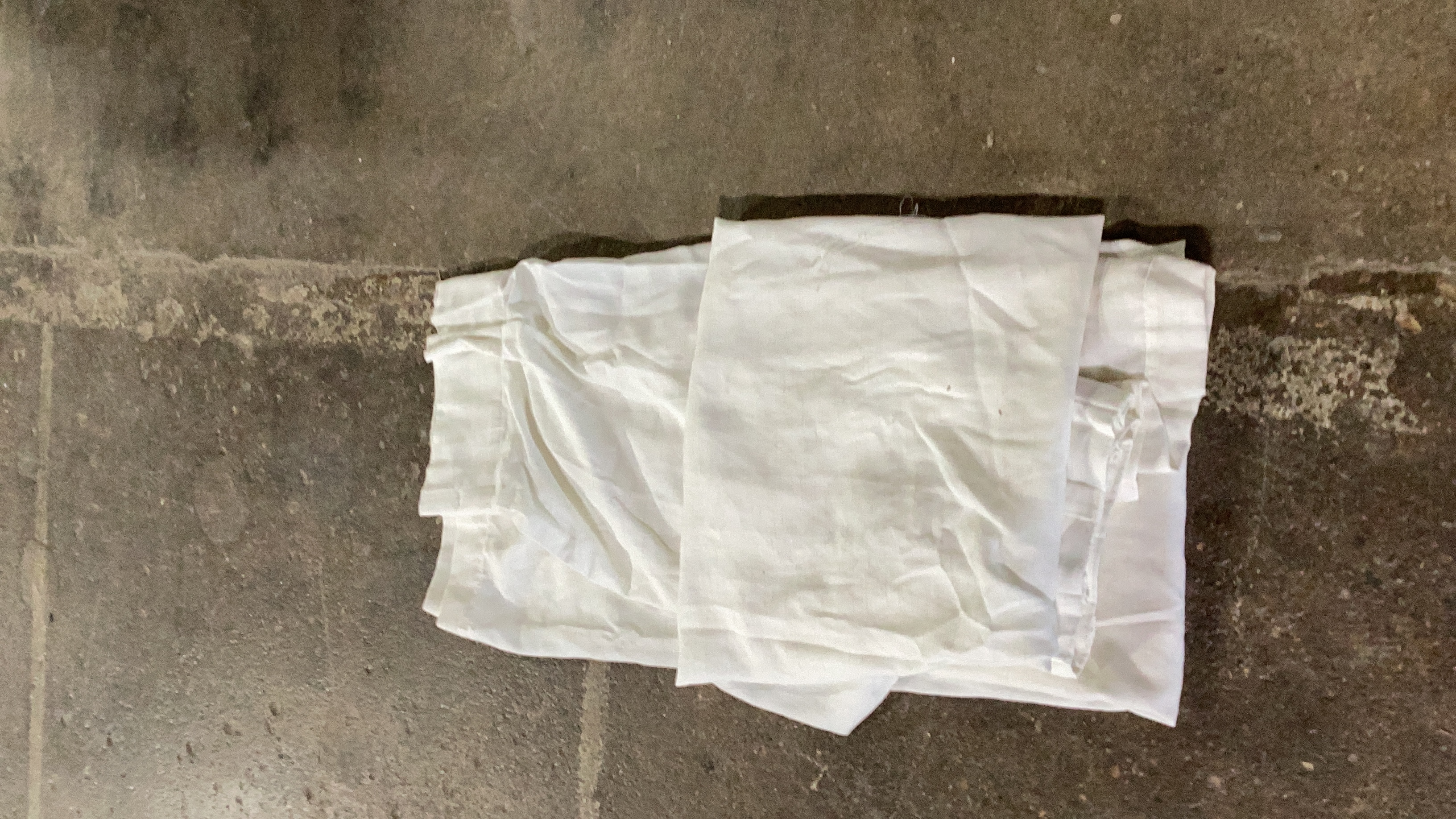White Sheer Curtain Panel 5’  (“2 panels lightly damaged.”)