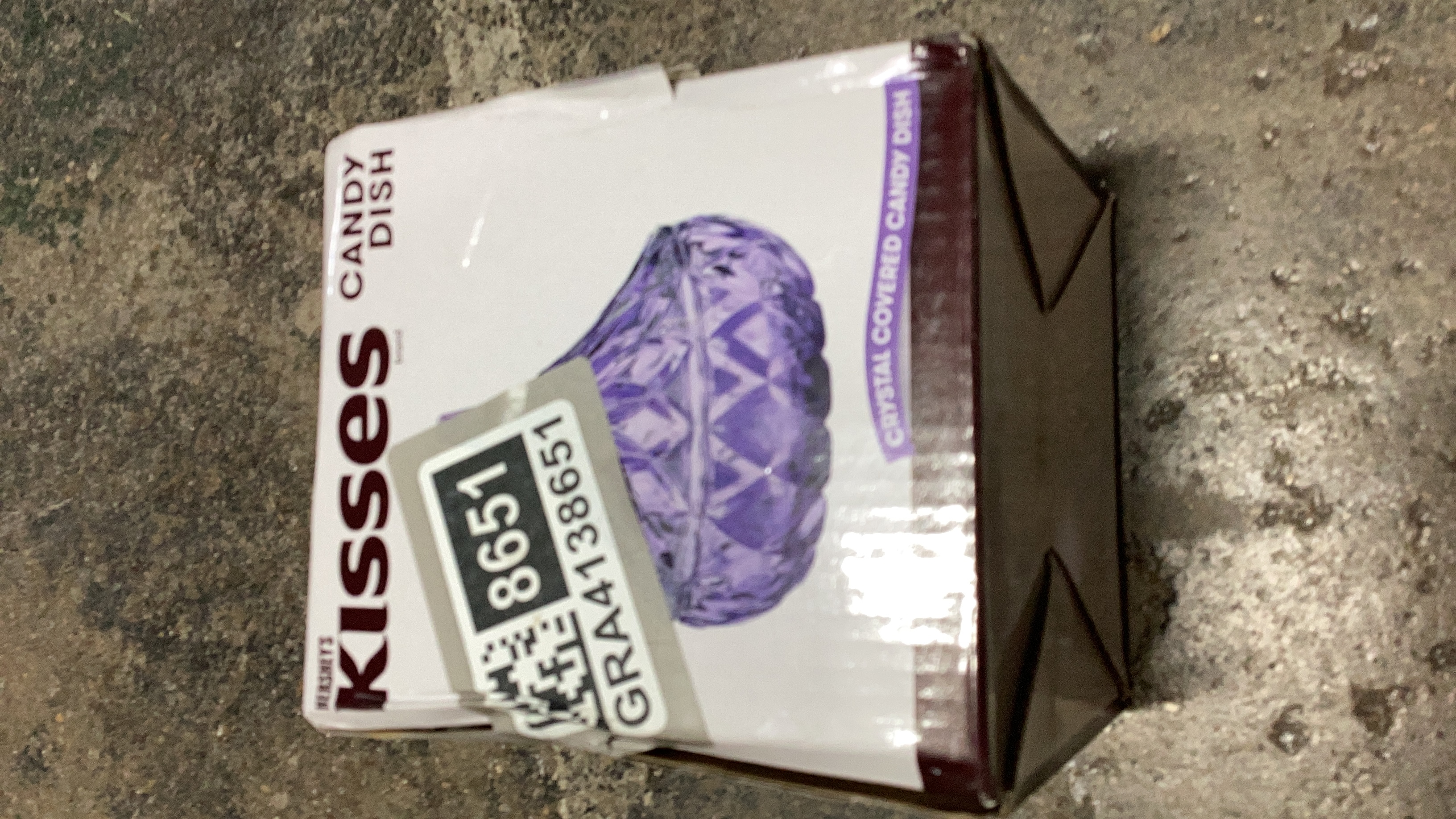 Hershey's Kisses Brand Crystal Covered Candy Dish