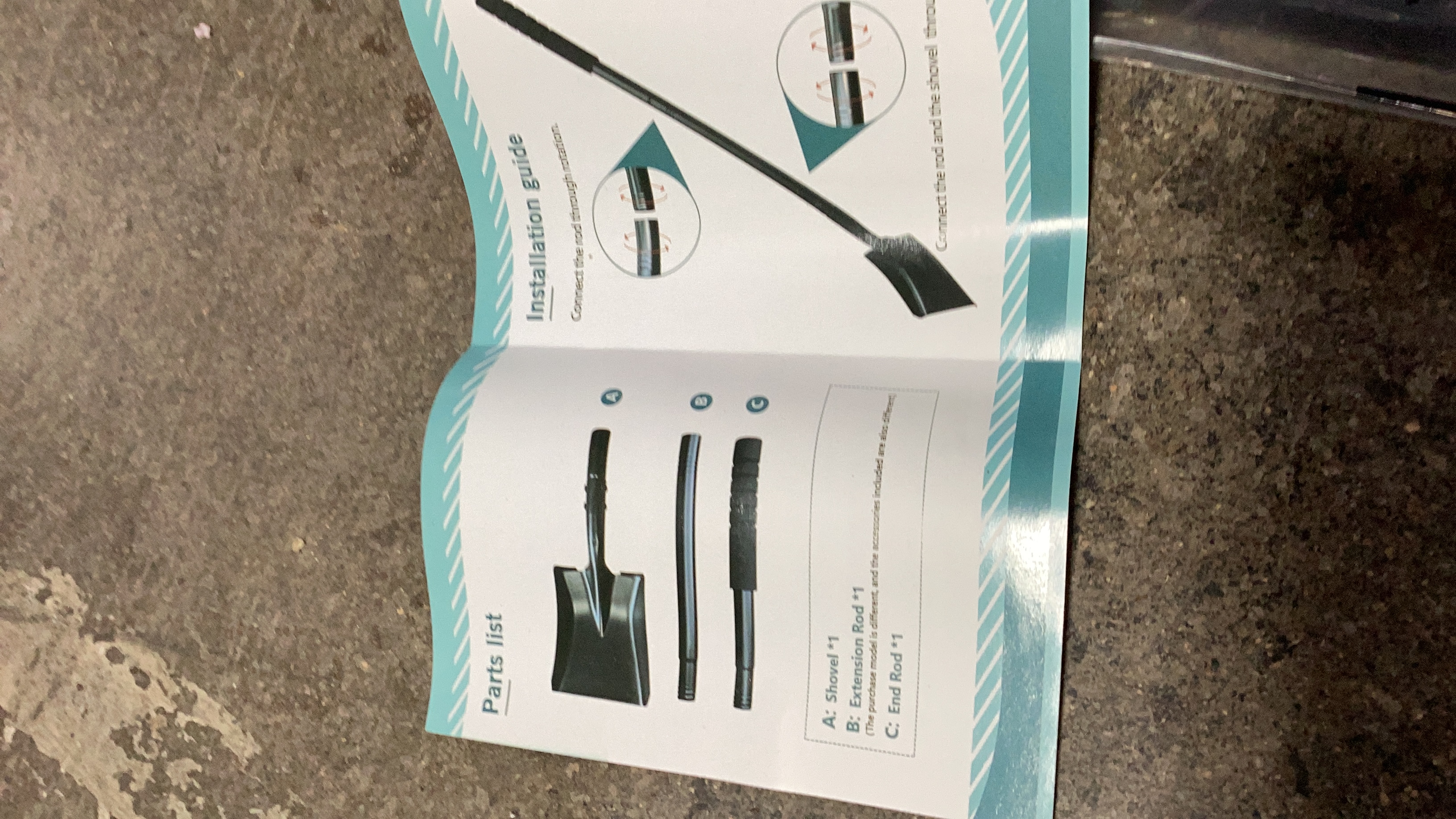 Portable Emergency Folding Shovel