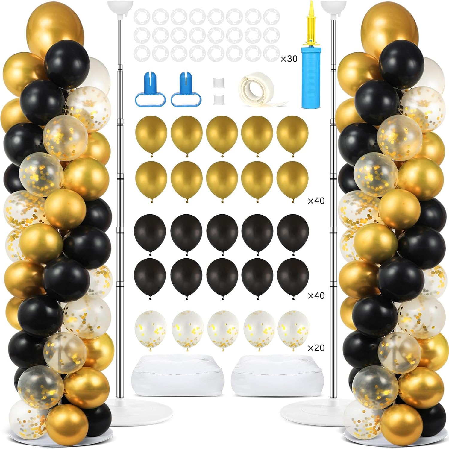 Niful Balloon Stand Kit with Balloon Pump