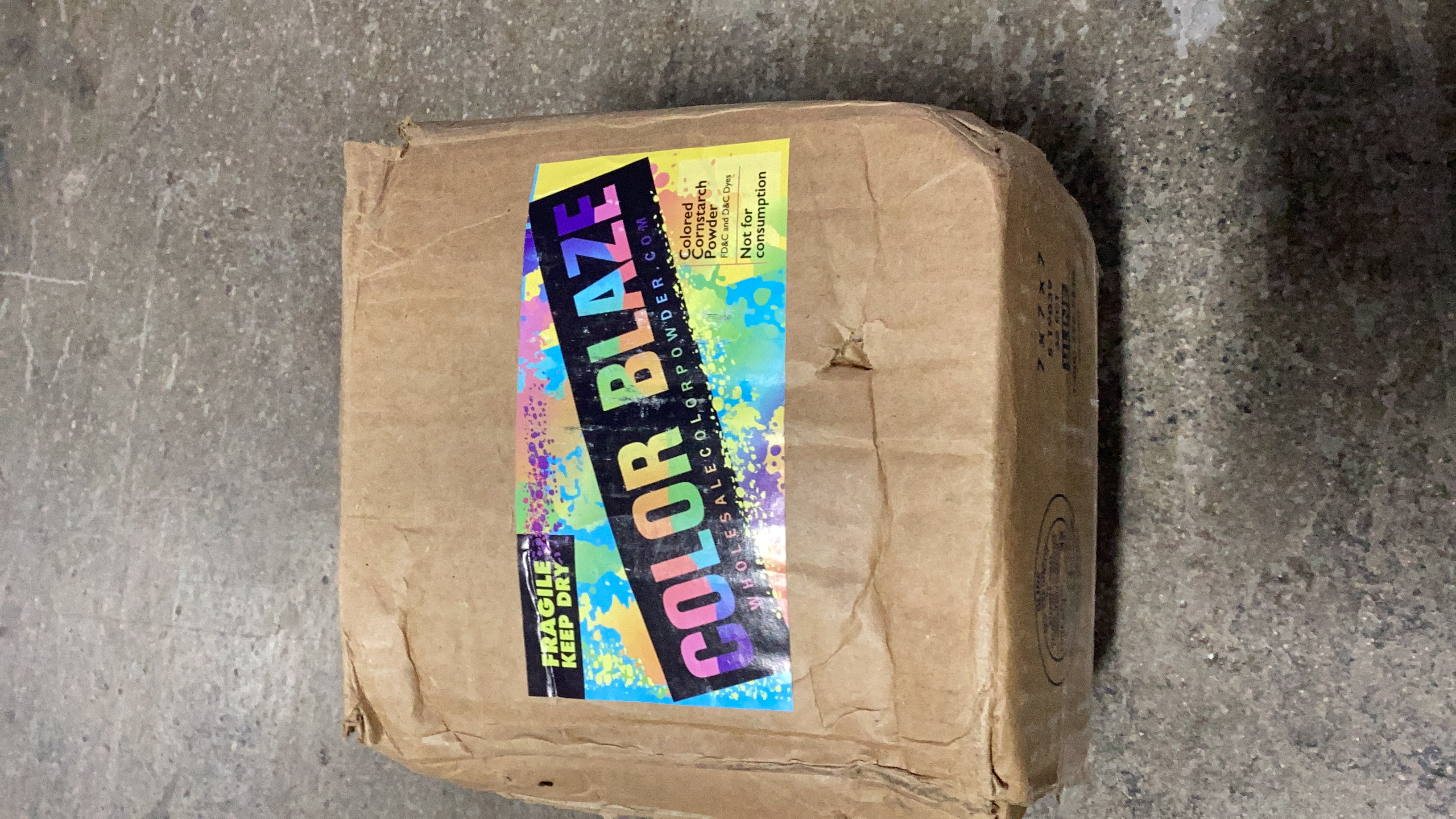Color Blaze Colored Cornstarch Powder Bulk Box