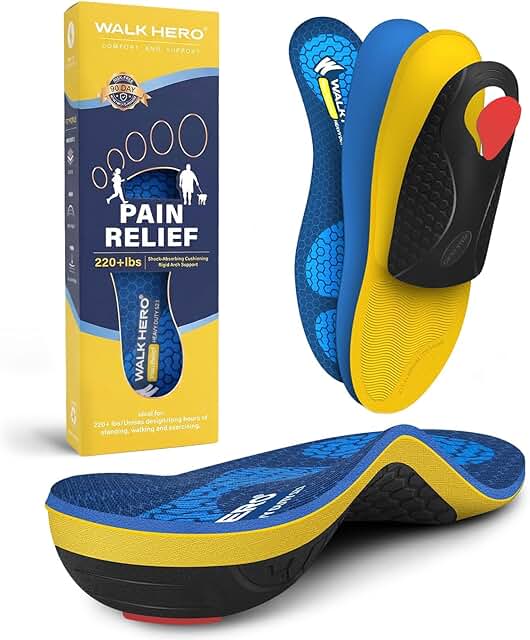 Walk Hero Pain Relief Insoles for 220+ lbs