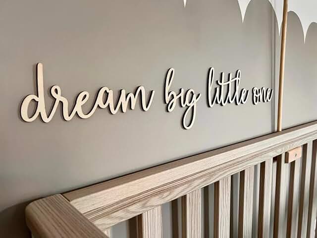 Briwoody 15 Pcs Dream Big Littl Farmhouse Living Playroom Decor (Gray)