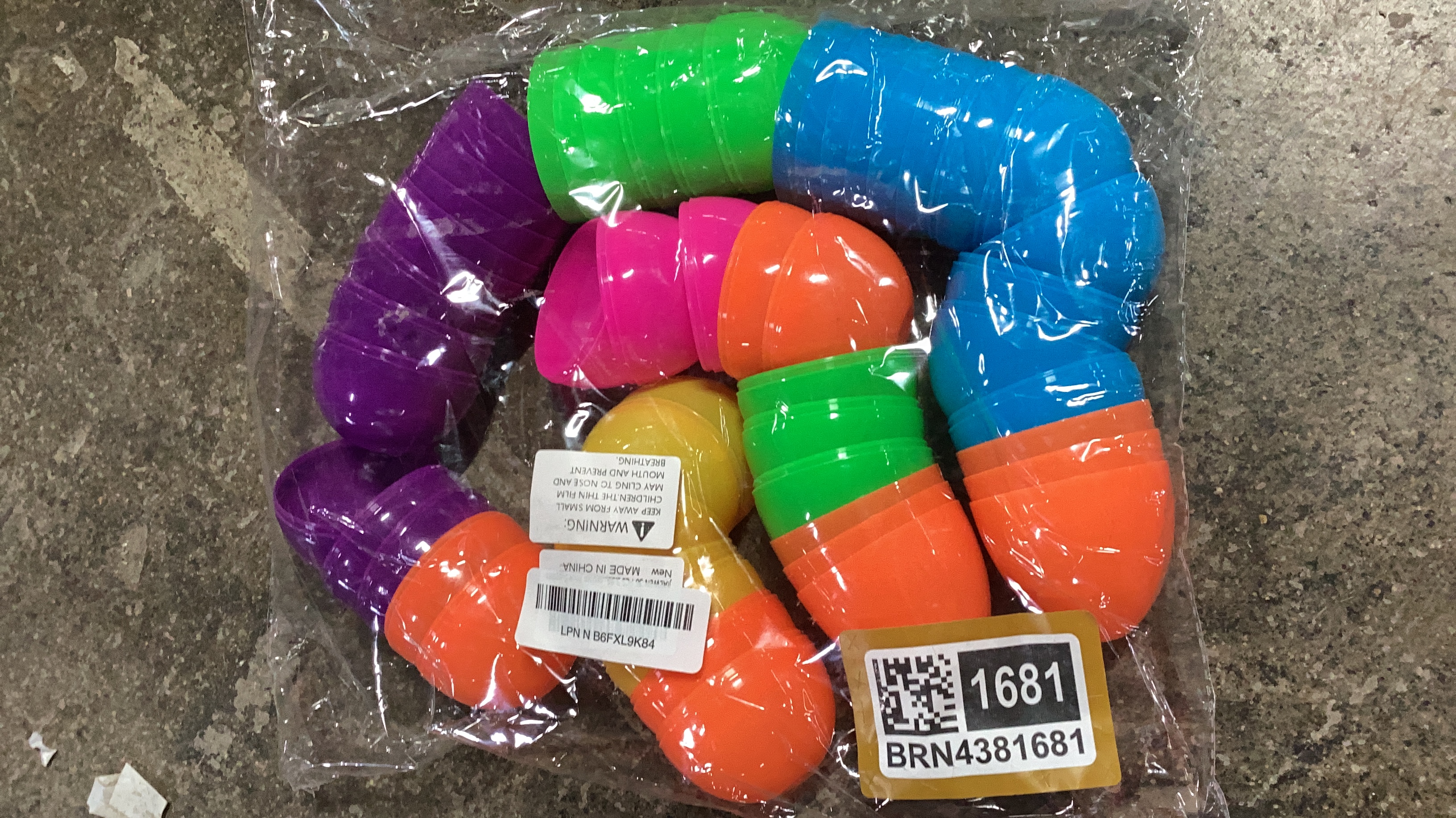 Colorful Plastic Easter Eggs Easter Party Favor Fillable Containers