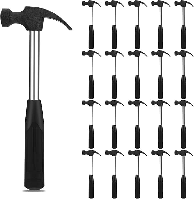 Assorted Claw Hammers in Cardboard Storage Box