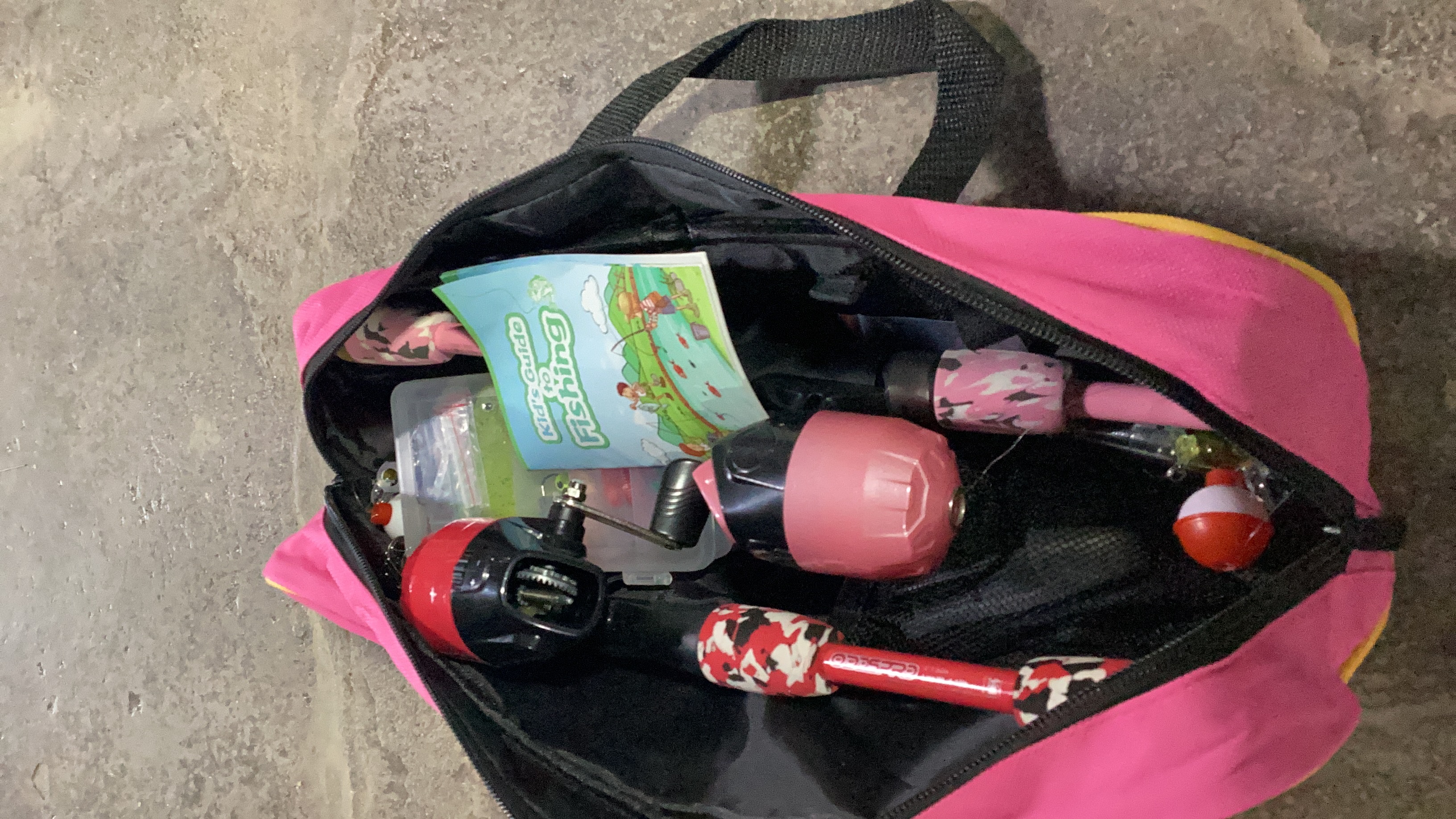 Kids Fishing Rod and Tackle Kit with Carrying Bag