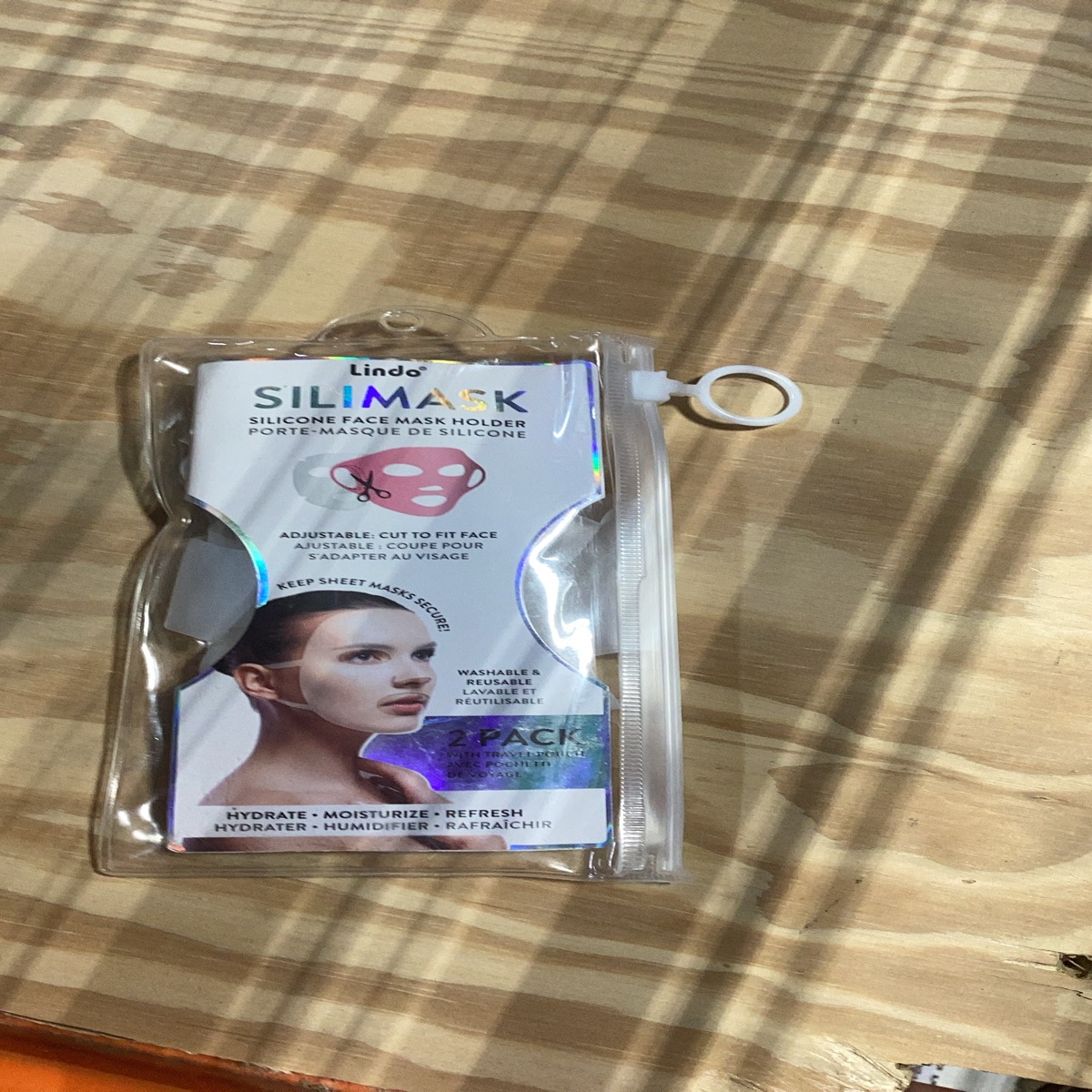 Lindo Silimask Silicone Face Mask Holder - 2 Pack with Travel Pouch